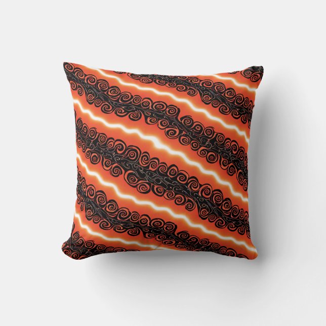 Blaze and Night Throw Pillow (Front)
