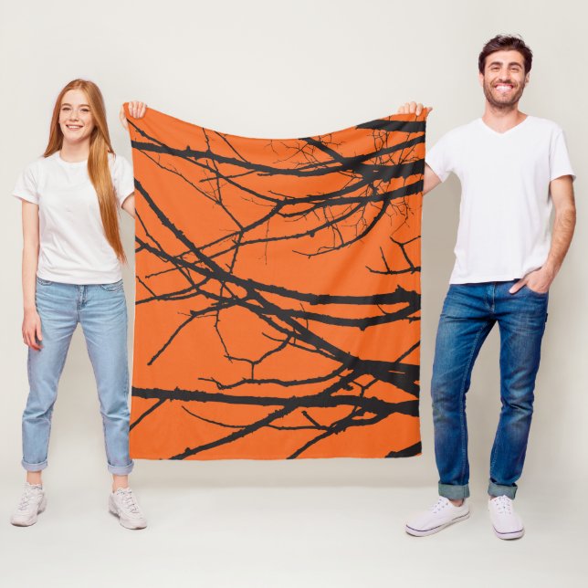 Blaze Camo Fleece Blanket (In Situ)