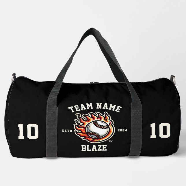 Blaze "Customizable" Baseball Duffle Bag (Front)