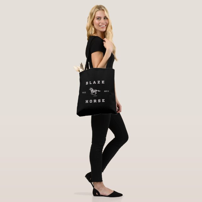 Blaze Horse Dark Label Tote Bag (On Model)