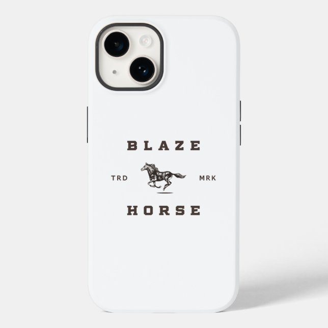 Blaze Horse Light Label Case-Mate iPhone Case (Back)