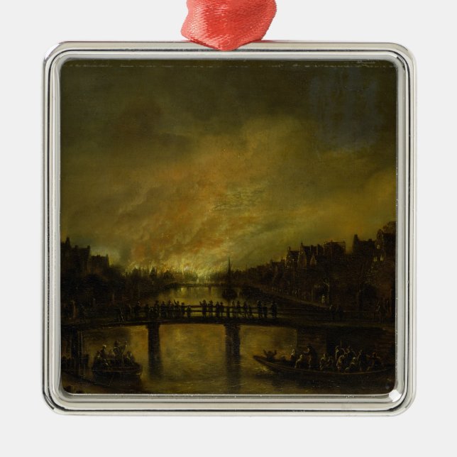 Blaze in Amsterdam Metal Ornament (Front)