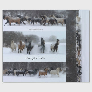 Blaze New Trails Horse Wrapping Paper