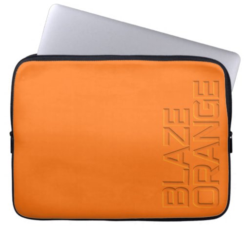 Blaze Orange High Visibility Hunting Laptop Sleeve