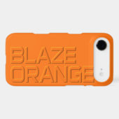 BLAZE ORANGE Hunter Safety Case-Mate iPhone Case (Back (Horizontal))