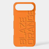 BLAZE ORANGE Hunter Safety Case-Mate iPhone Case (Back)
