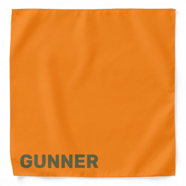 Blaze Orange Hunting Bandana, Safety Dog Bandana (Front)