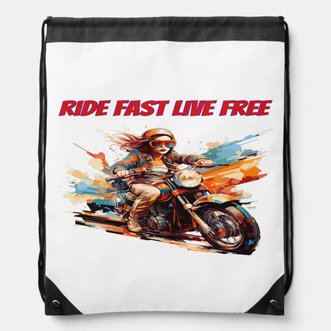Blaze Your Path Drawstring Bag (Front)