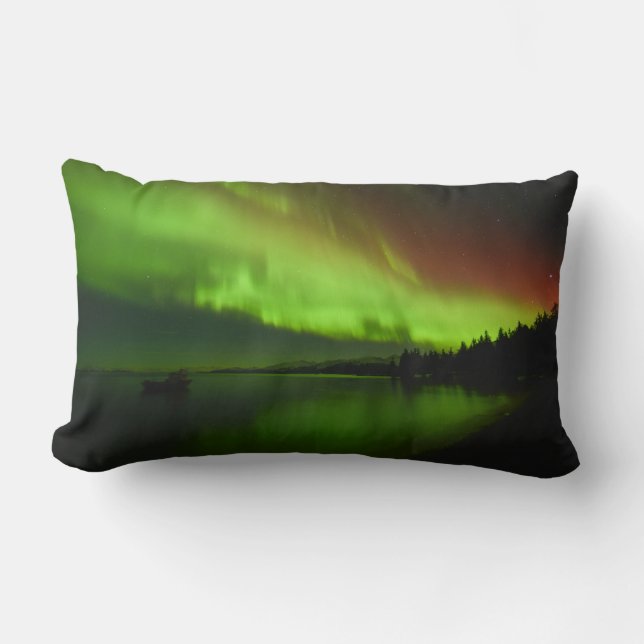 Blazing Aurora Lumbar Pillow (Front)