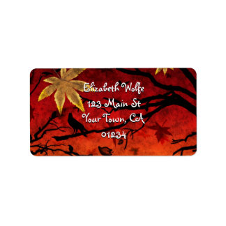 'Blazing Autumn' Label
