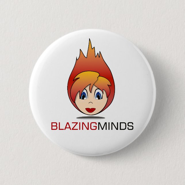 Blazing Badges! Button (Front)