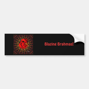 Blazing Brahma Bumper Sticker