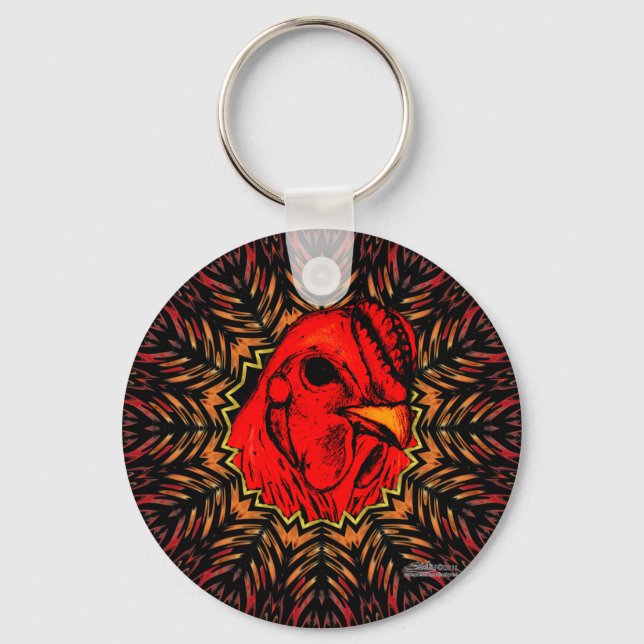 Blazing Brahma Keychain (Front)