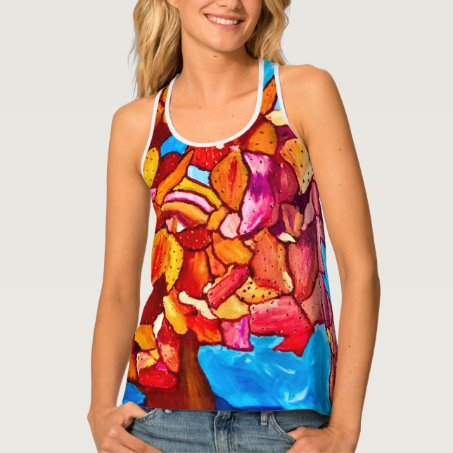 Blazing Cactus Racerback T-shirt (Front)