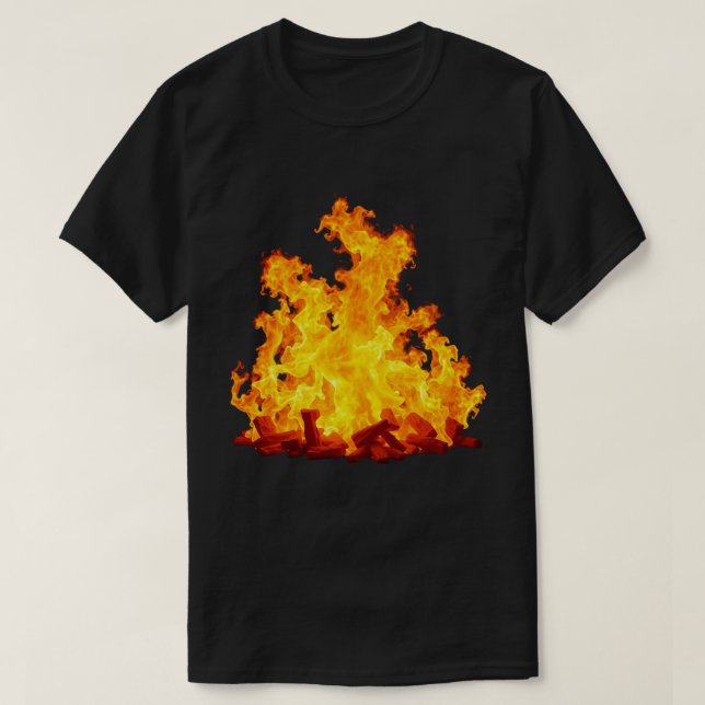 Blazing Fire Dark T-Shirt (Design Front)
