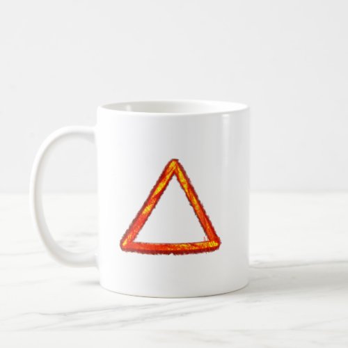 Blazing Fire Element Alchemy Symbol Coffee Mug