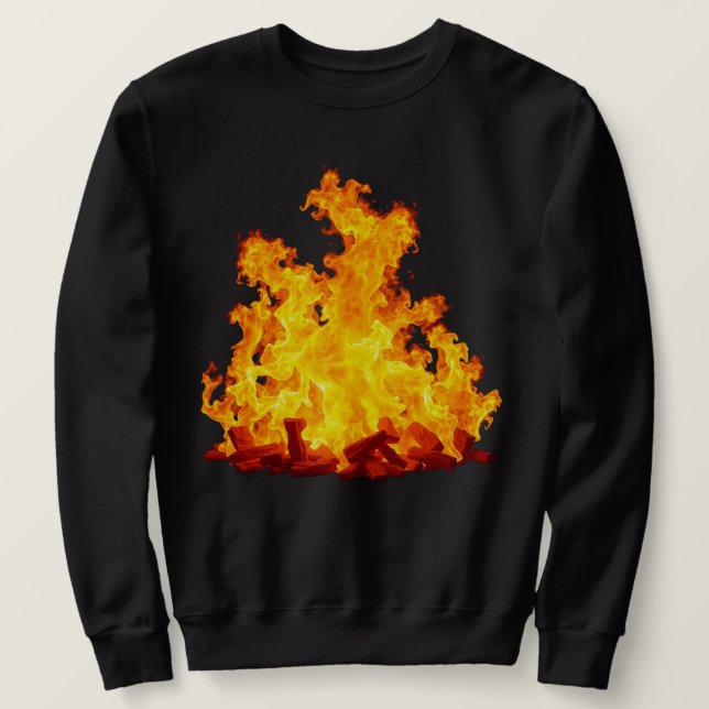 Blazing Fire Men's Basic Sweatshirt (Design Front)