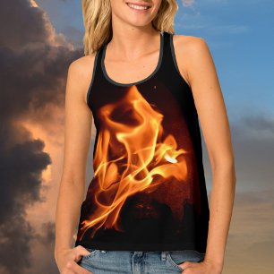Blazing Flames Tank Top