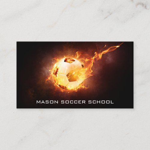 Blazing Football _ Soccer School Business Card