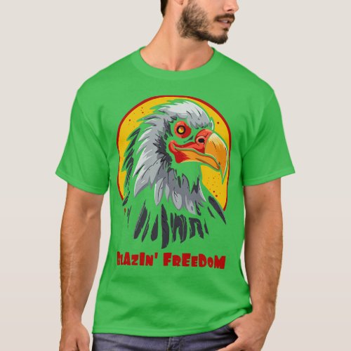 Blazing Freedom of the Vulture Eagle T_Shirt