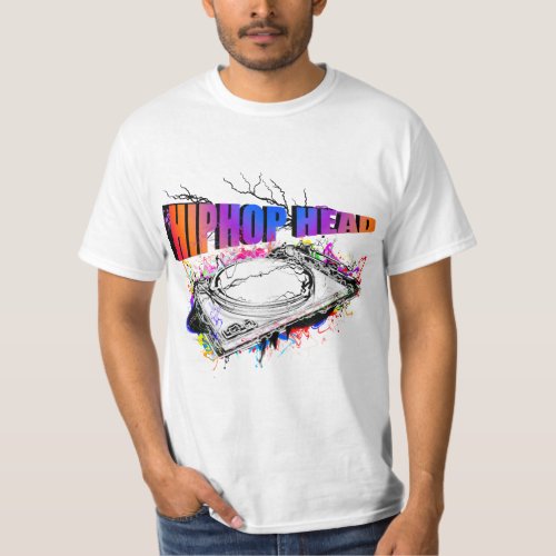 Blazing HipHop Head  T_Shirt