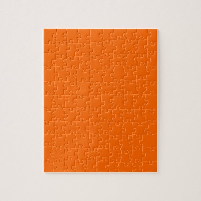 BLAZING ORANGE (solid on fire color) ~ Jigsaw Puzzle (Vertical)