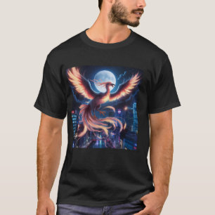 Blazing Phoenix Basic Black T-Shirt