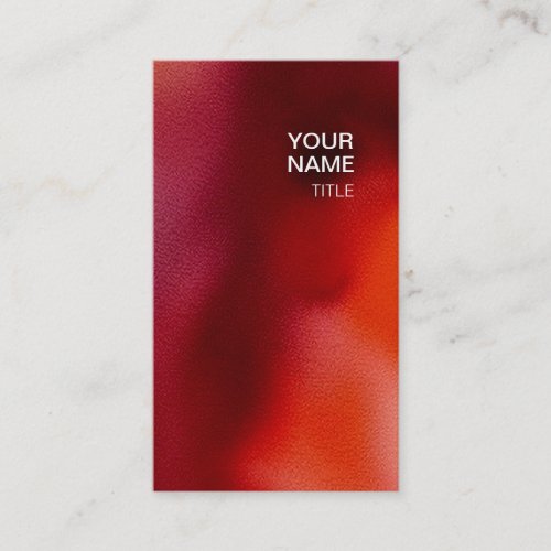Blazing Red Business Card