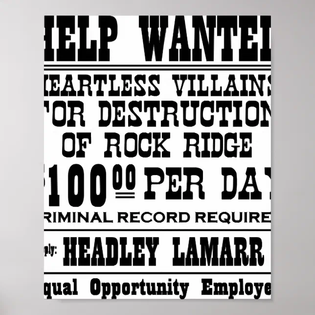 Blazing Saddles Wanted Poster | Zazzle