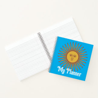 Blazing Sun Personalized Notebook
