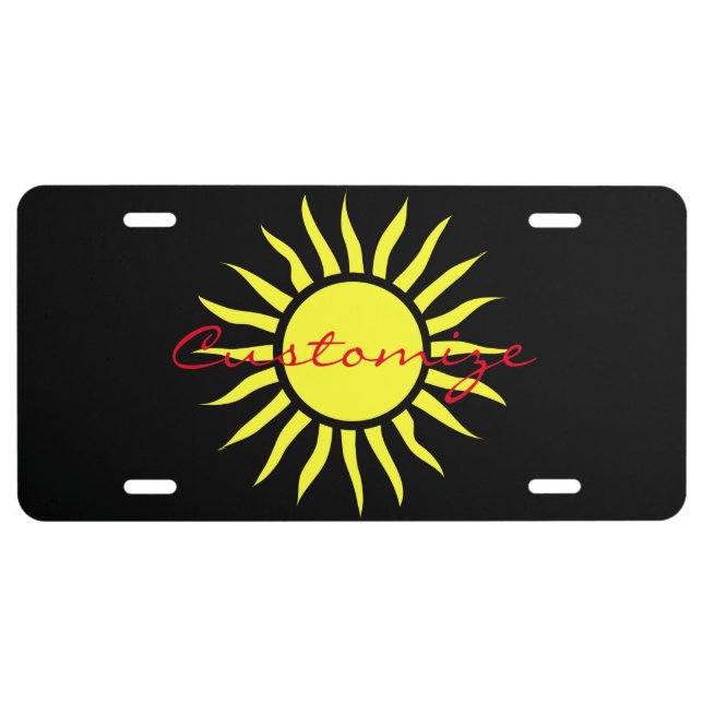 Blazing Sun Thunder_Cove License Plate (Front)