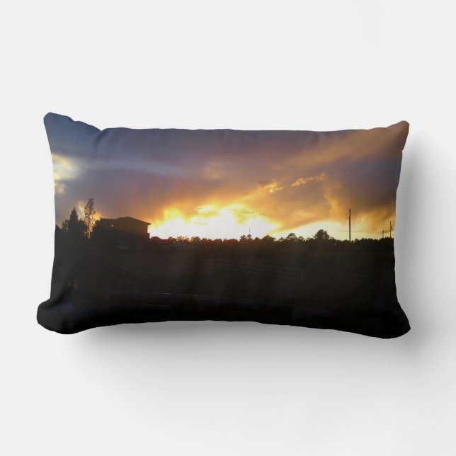 Blazing Sunset Pillow (Front)