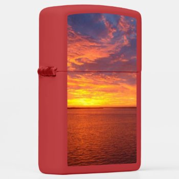 Blazing Sunset Zippo Lighter by h2oWater at Zazzle