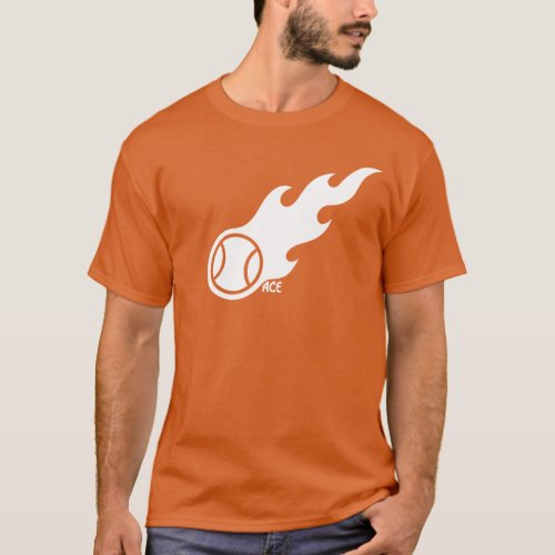 Blazing Tennis Ball T_Shirt