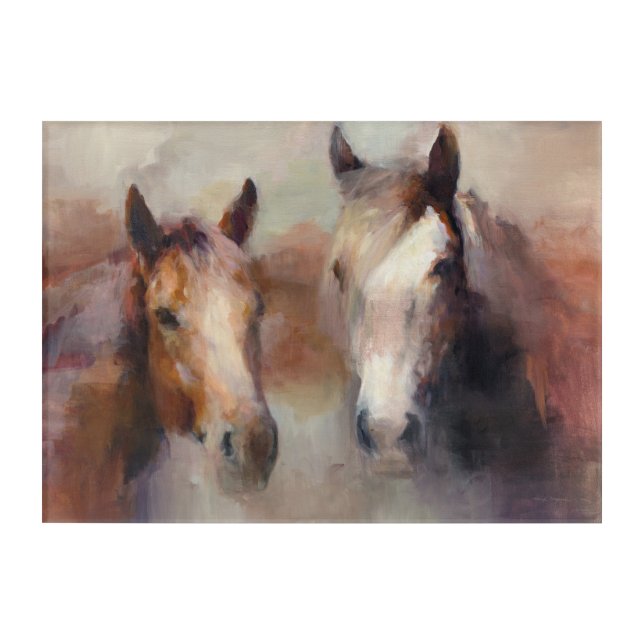 Blazing The West Acrylic Print (Front)