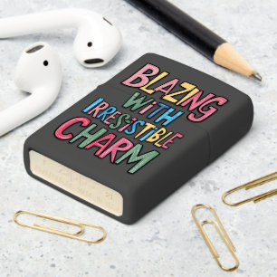 Blazing With Irresistible Charm Zippo Lighter