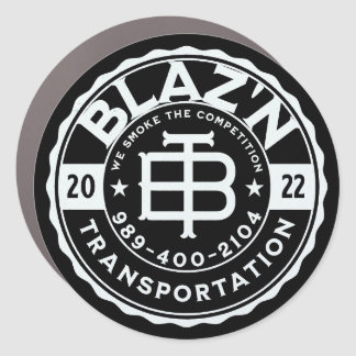 Blaz'n Transportation Car Magnet