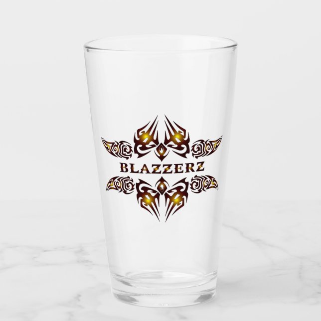 Blazzerz Drinkware Glass (Front)