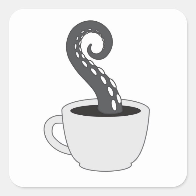 BLC Logo Sticker, white Square Sticker (Front)