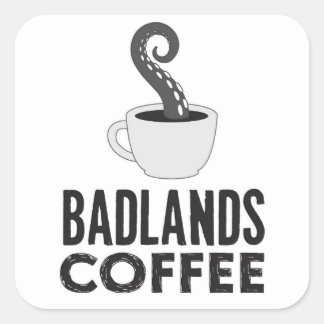 BLC Logo & Text Sticker, white Square Sticker