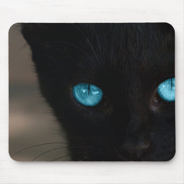BLCBE Black Cat Blue Eyes Mousepad