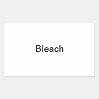 Bleach Bottle Label