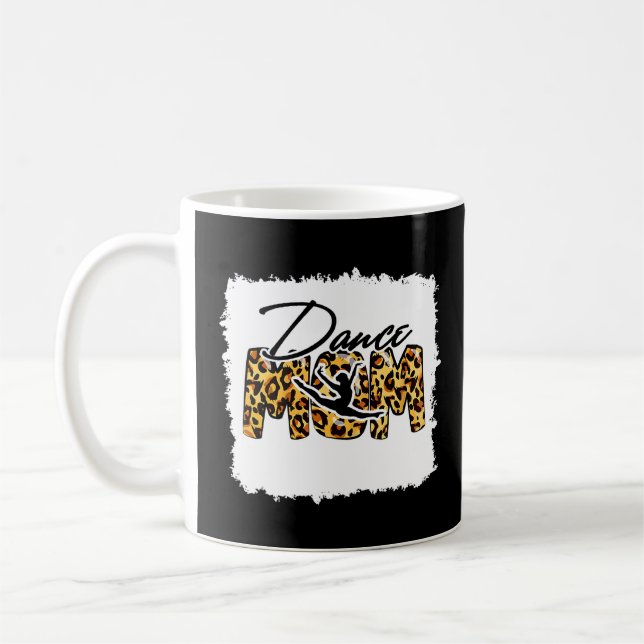 Bleach Dance Mom Hair Leopard Dancer Coffee Mug (Left)