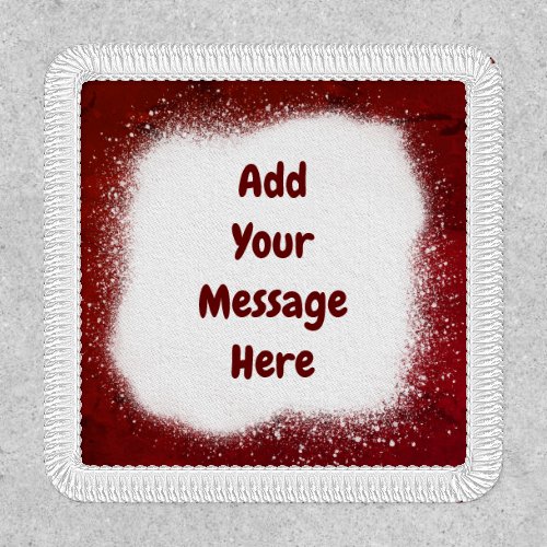 Bleach Effect Maroon Background Patch