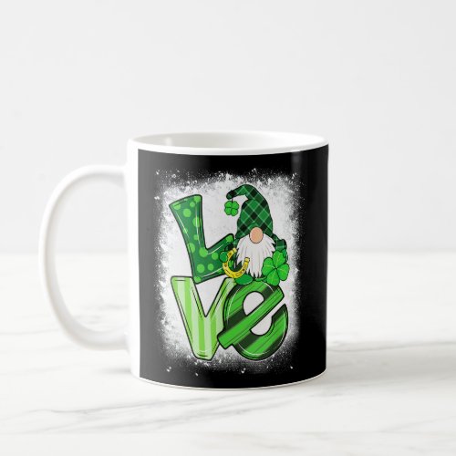Bleach LOVE Green Buffalo Plaid Hat St Patricks D Coffee Mug