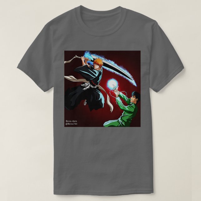 Bleach x Yu Yu Hakasho T-Shirt (Design Front)