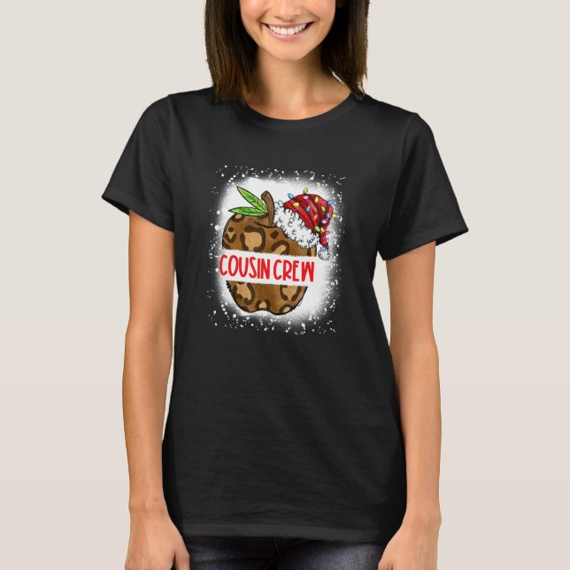 Bleached Apple Cousin Crew Santa Claus Kids Boys C T-Shirt (Front)