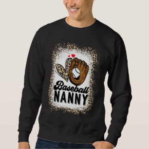 Bleached Baseball Nanny Leopard Mother s Day 2023 Sweatshirt
