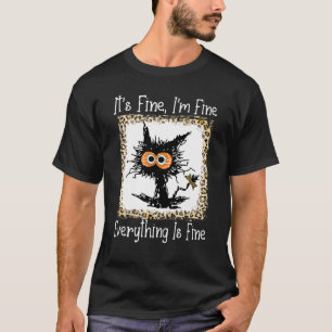 Bleached Basketball Mom Messy Cat Softball Mom Mot T-Shirt