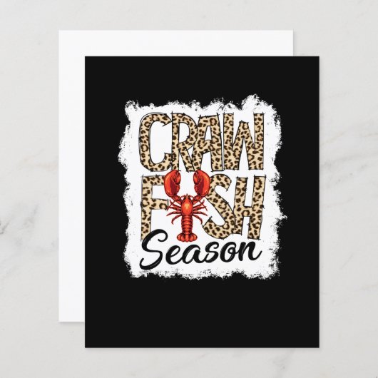 Bleached Crawfish Season Leopard Crawfish Boil (Front/Back)